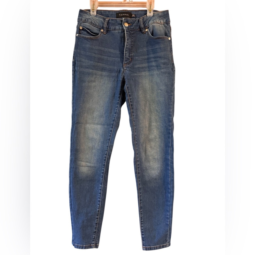 Tahari Women’s Blue Jeans Chloe Fit Solution Skinny Jeans Size 9/28